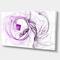Designart - Billowing Smoke Purple - Abstract Canvas art print